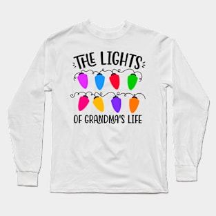 The Lights Of Grandmas Life Christmas Lights Long Sleeve T-Shirt